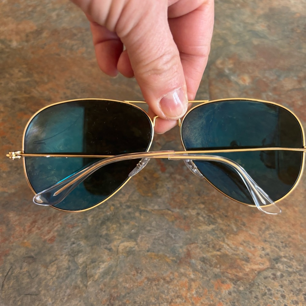 Ray-Ban Gold Aviator Sunglasses classic.Size L. New , no box - Picture 6 of 12